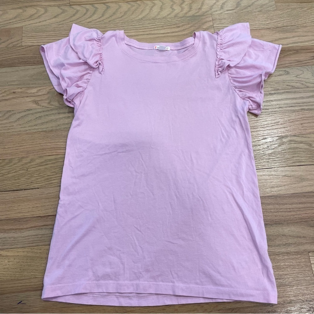 Crewcuts Girls' ruffle-sleeve T-shirt